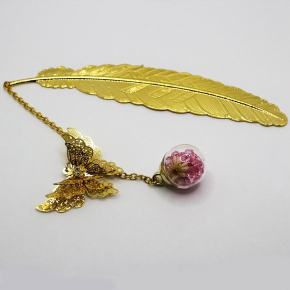 Other - Handmade Golden Butterfly Bookmark